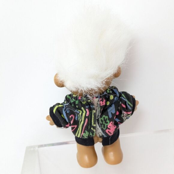 Vintage RUSS Troll Doll with Shirt and Short White Hair - Picture 8 of 15